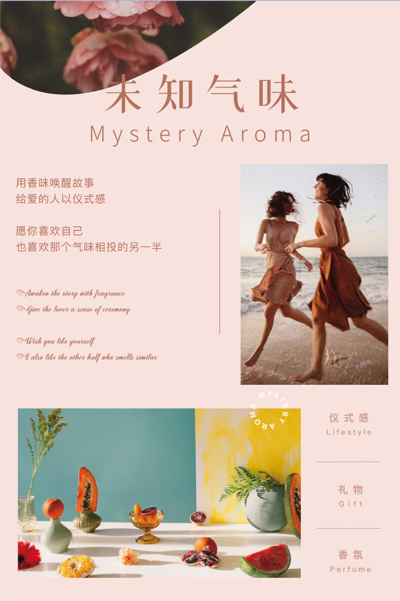 未知气味（Mystery Aroma）520情人节礼物十二星座情侣香水女士清新自然小众中性男士礼物 金牛座04.20-05.20