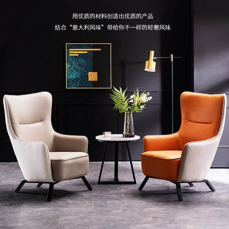 牧席 北欧轻奢茶几小户型大理石客厅金脚椭圆形边几阳台边桌 圆形大理石金脚茶几(50*50)