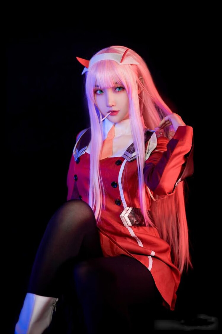 枳洁darling in the franxx女主cos服国家队鹤望兰cosplay衣服假发