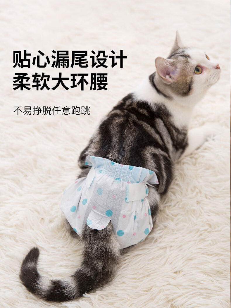 宠物纸尿裤猫用母猫咪防孕姨妈月经卫生裤小型犬狗狗尿不湿生理裤母狗