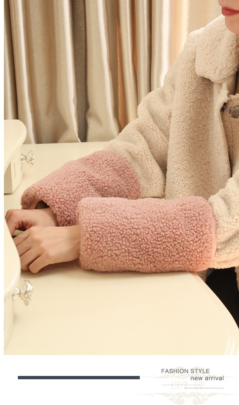 cutup品牌羽绒服袖套女新款2022秋冬季白色羽绒服护袖防脏套袖头办公