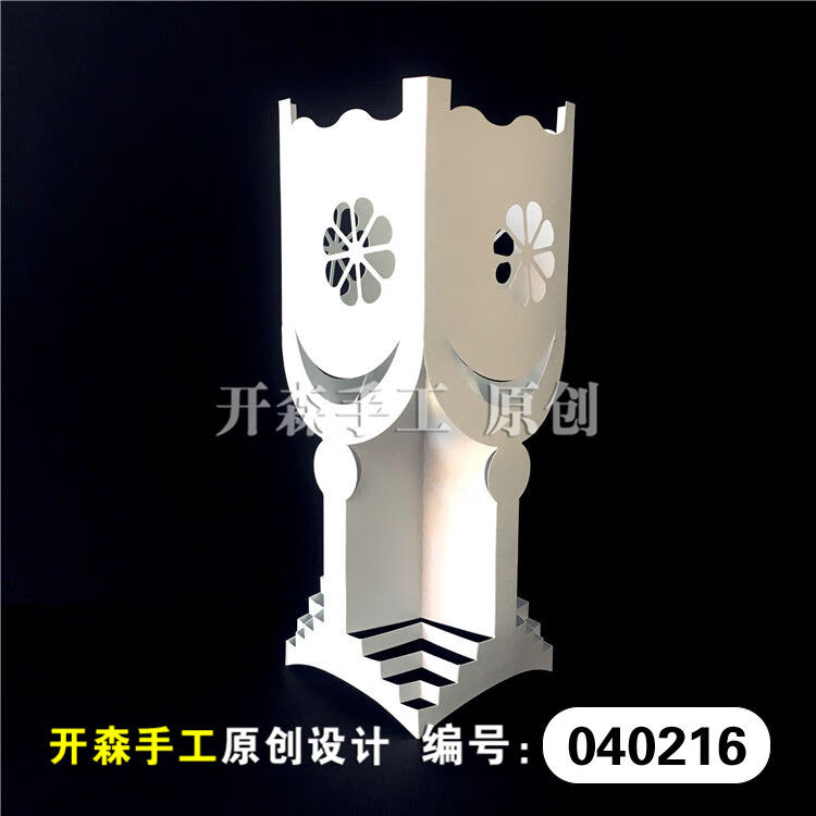 新品 卡纸柱体立体构成作品 长方体浮雕镂空纸雕 成品作业比赛 10