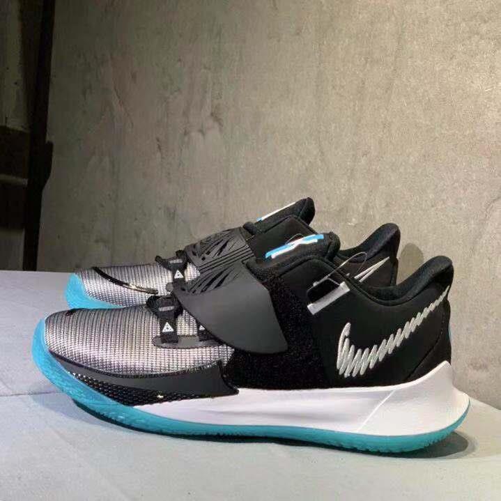 3代kyrie low 3男子低帮篮球鞋扎染奥利奥白黑黑月气垫运动鞋 黑灰 42