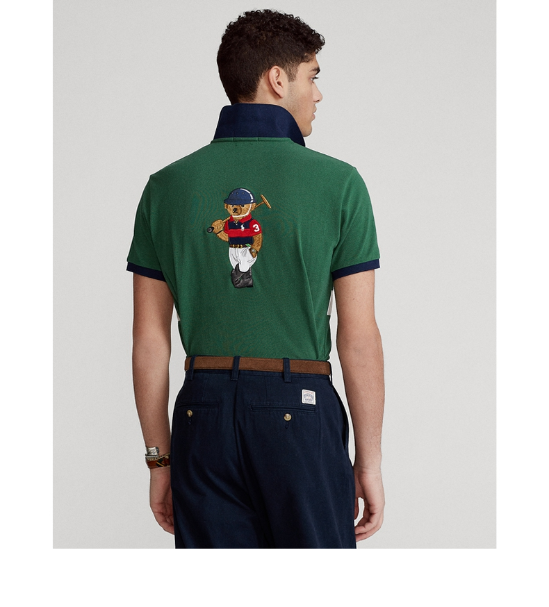ralph lauren/拉夫劳伦男装 21年春定制修身版小熊polo衫rl13356 300
