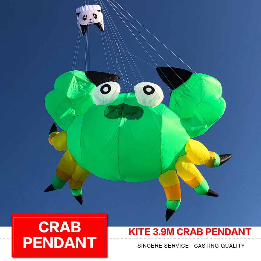 3.9m螃蟹风筝 软体风筝挂件show kite kite pendant 红色