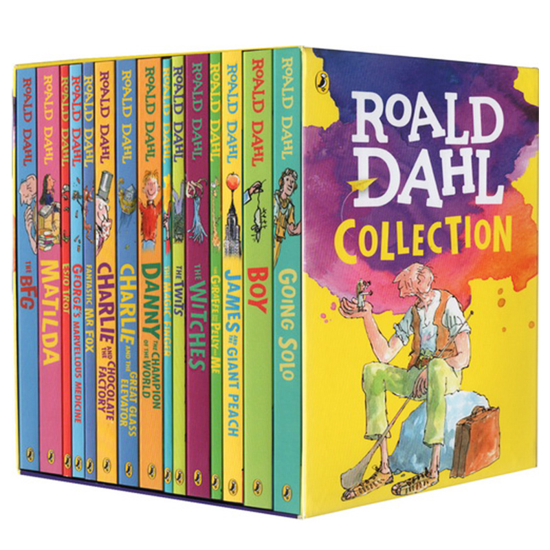 新版16册 罗尔德达尔全套 roald dahl 全英文版原版儿童文学章节小说