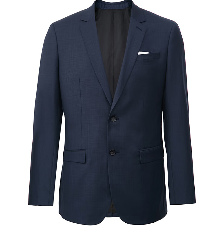 selected思莱德绵羊毛100%纯色商务男士修身西装西服t42115z002 深