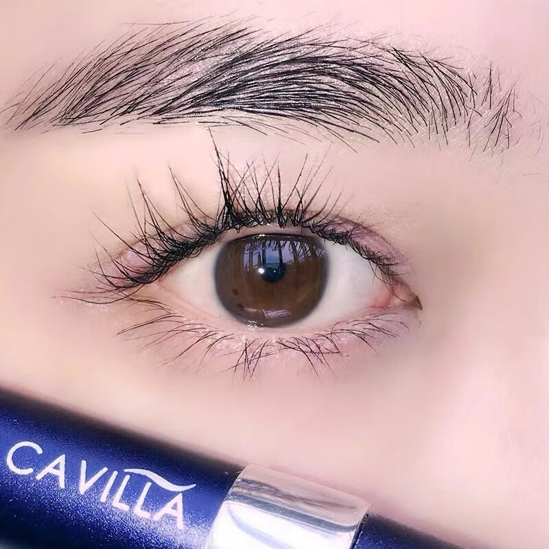 CAVILLA【官网真品】眼睫毛液精华滋养液营养女眉毛增液卡薇拉维拉非增长 黄色刷头(适合睫毛)