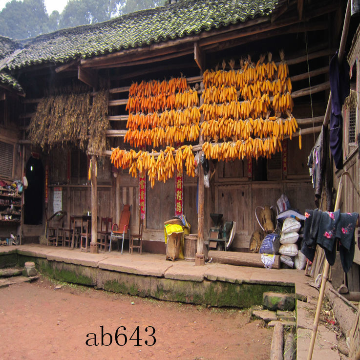 木季云直播背景图视频直播间主播3d山水外景网红背景布直播背景墙毛线