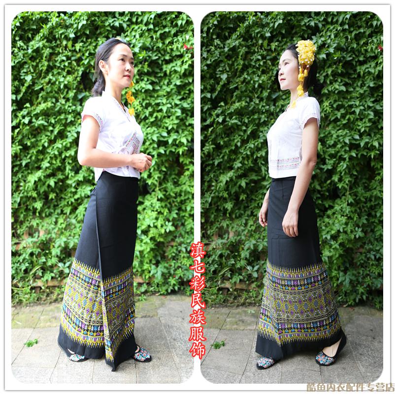 傣族服装泰国西双版纳筒裙傣裹裙套装节漂亮傣装云南旅游穿的娘惹服