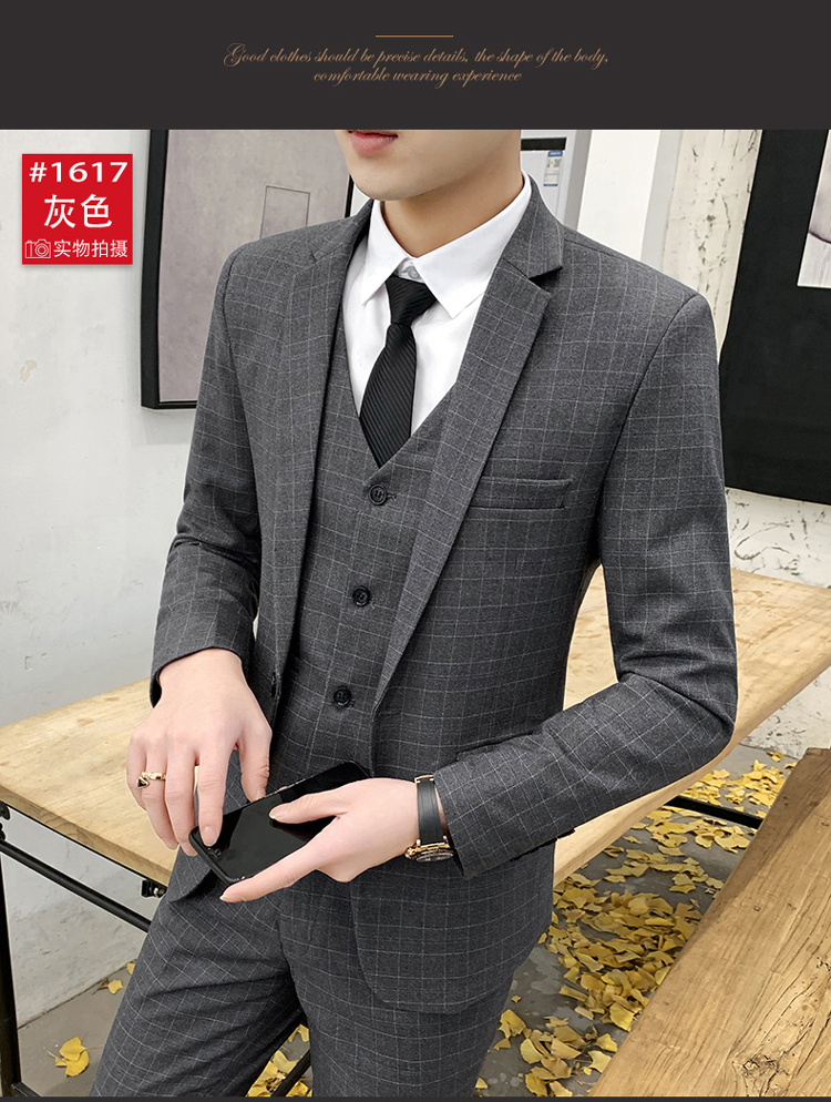 品牌 啄木鸟(tucano 商品名称:啄木鸟西装男套装结婚新郎伴郎团礼服