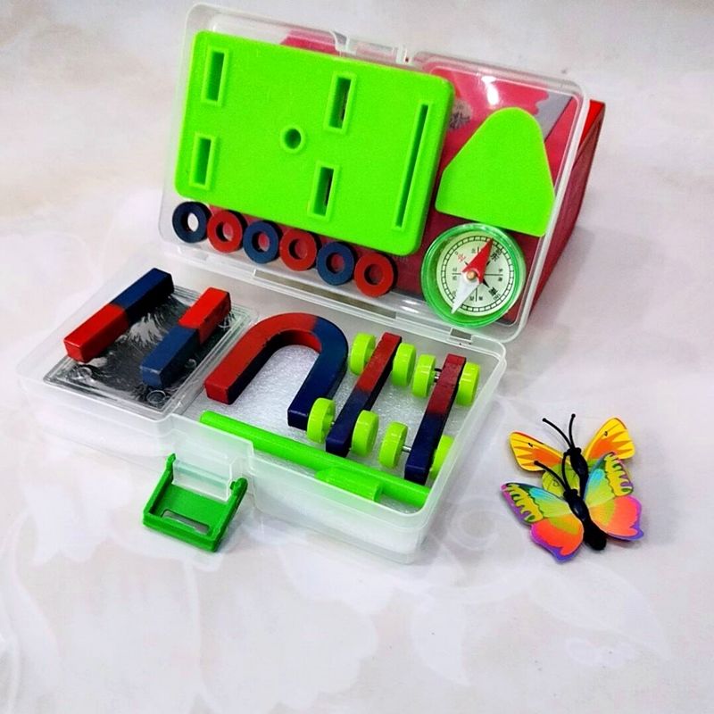 steam教玩具 科学盒子/实验套装 靓趣 二年级磁铁学生用磁铁实验套装
