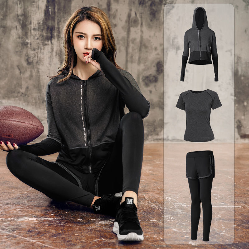 速干运动服套装女瑜伽服女套装速干衣女夏季新款瘦潮舞蹈服装有运费险