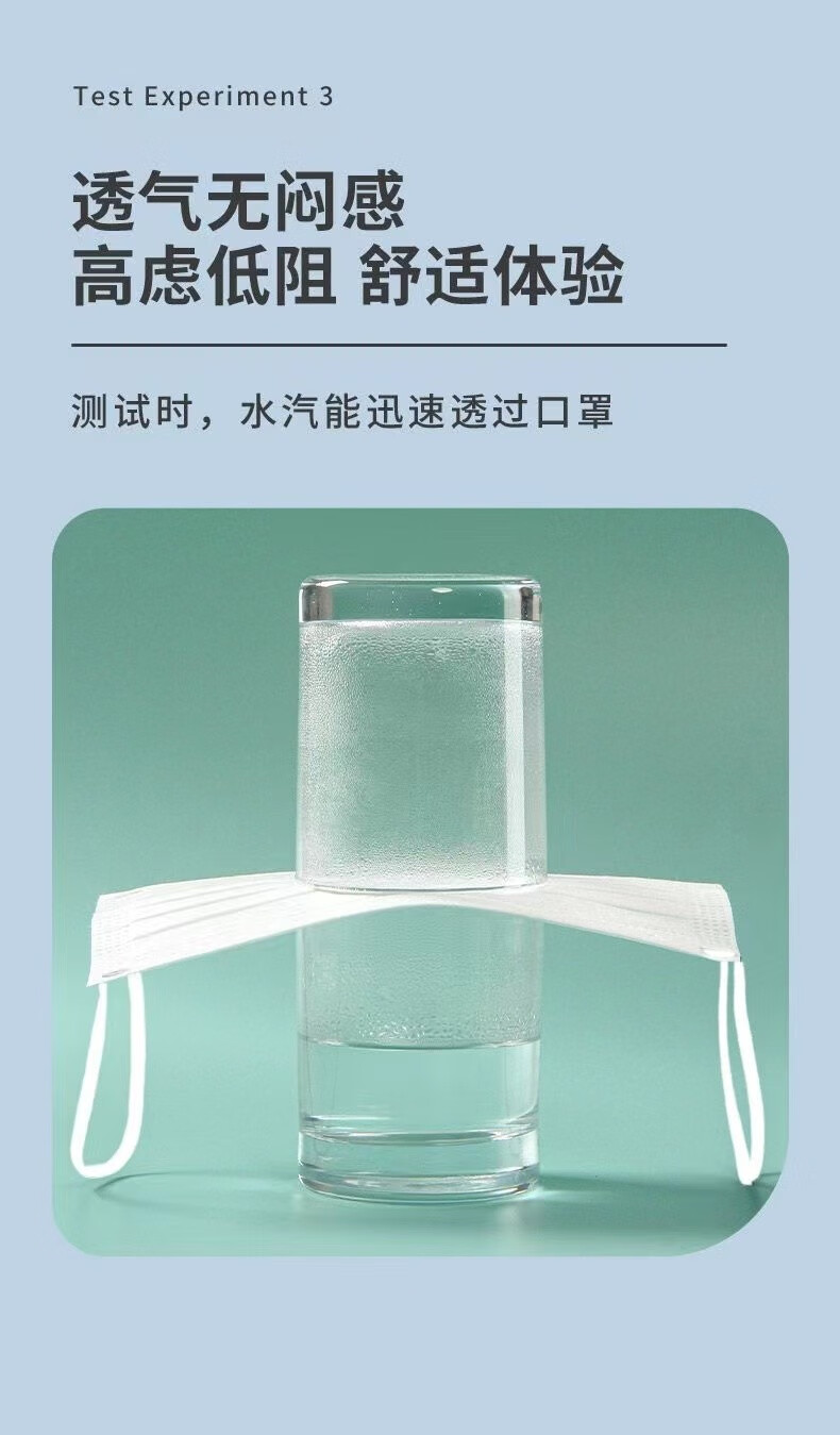 乐贝净【女神专用】三层防护一次性保护kou/罩片片独立包装 独立包装 白色100只