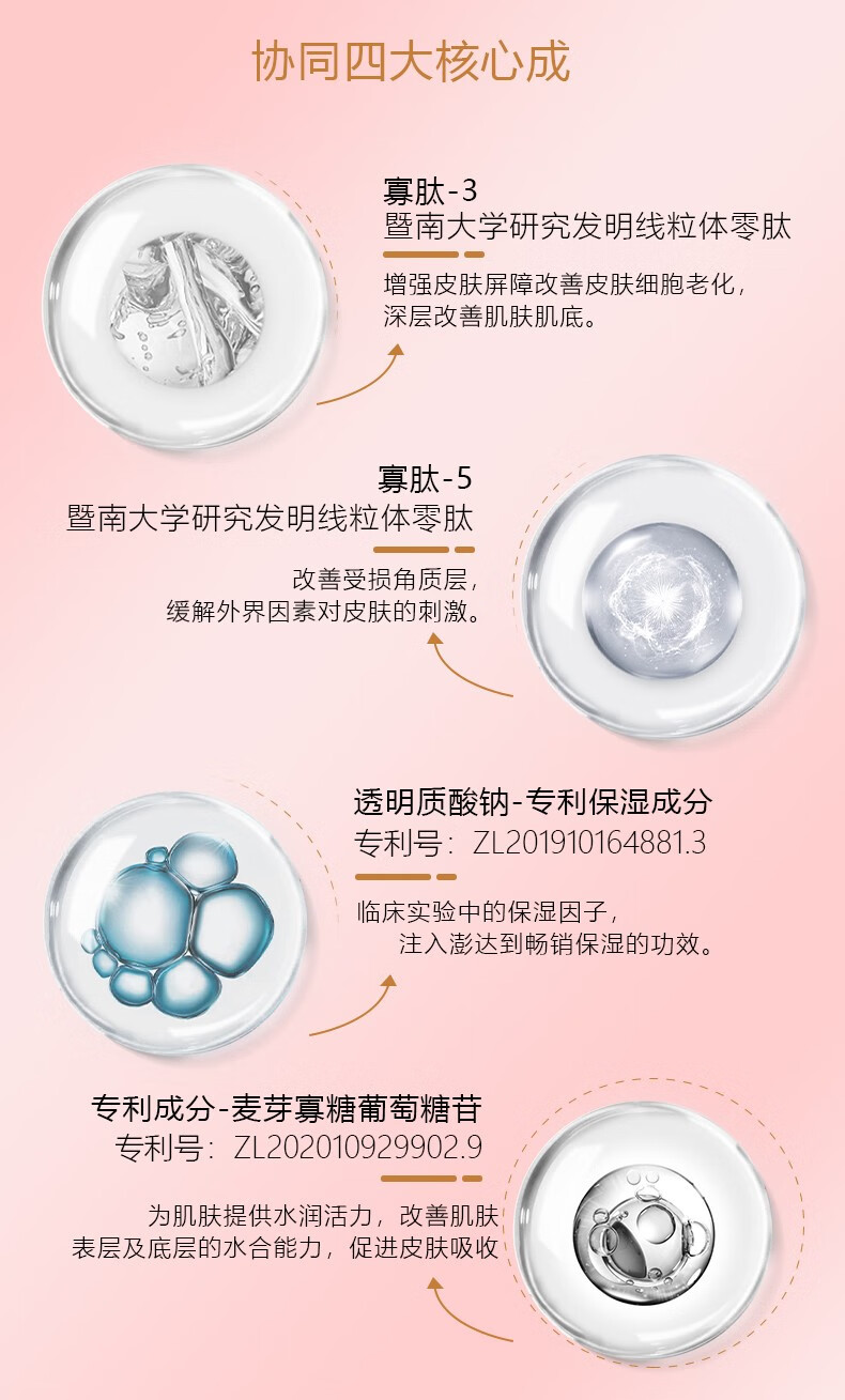 丽春源暨大院线多肽修护舒缓保湿通用敏肌淡纹细腻毛孔美肌冻干粉 冻干粉