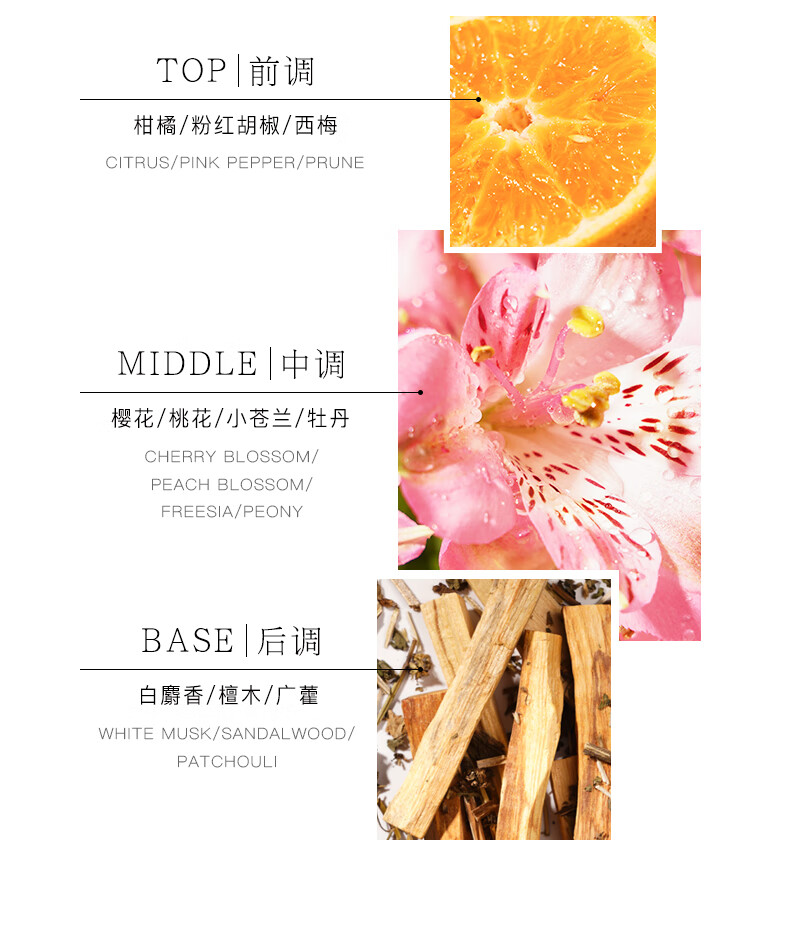 法颂 送礼物 花园系列香水春日清新淡香送女友小样生日礼物留香 春日花园