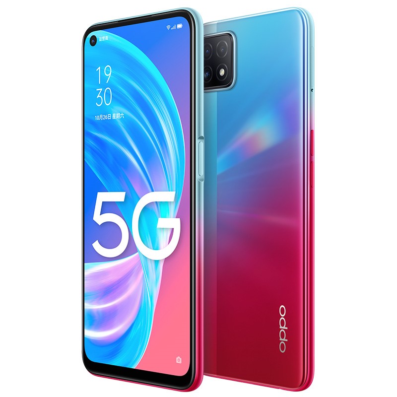 oppoa72双模5g90hz灵点屏大电池18w后置三摄ai美颜拍照视频手机霓虹