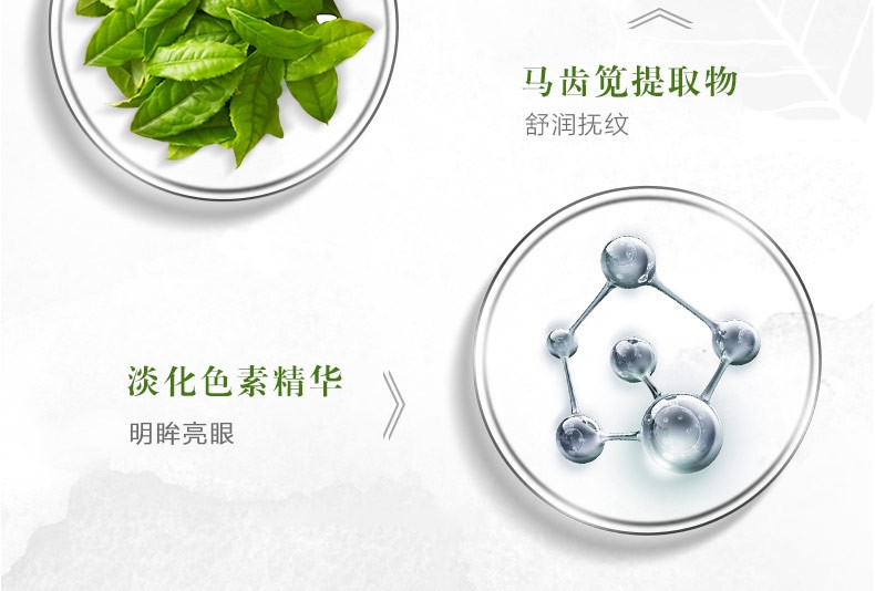 一叶子（One leaf）眼膜女学生补水保湿淡化细纹紧致提亮眼周护肤品白茶水润焕采蝶翼 眼膜10片