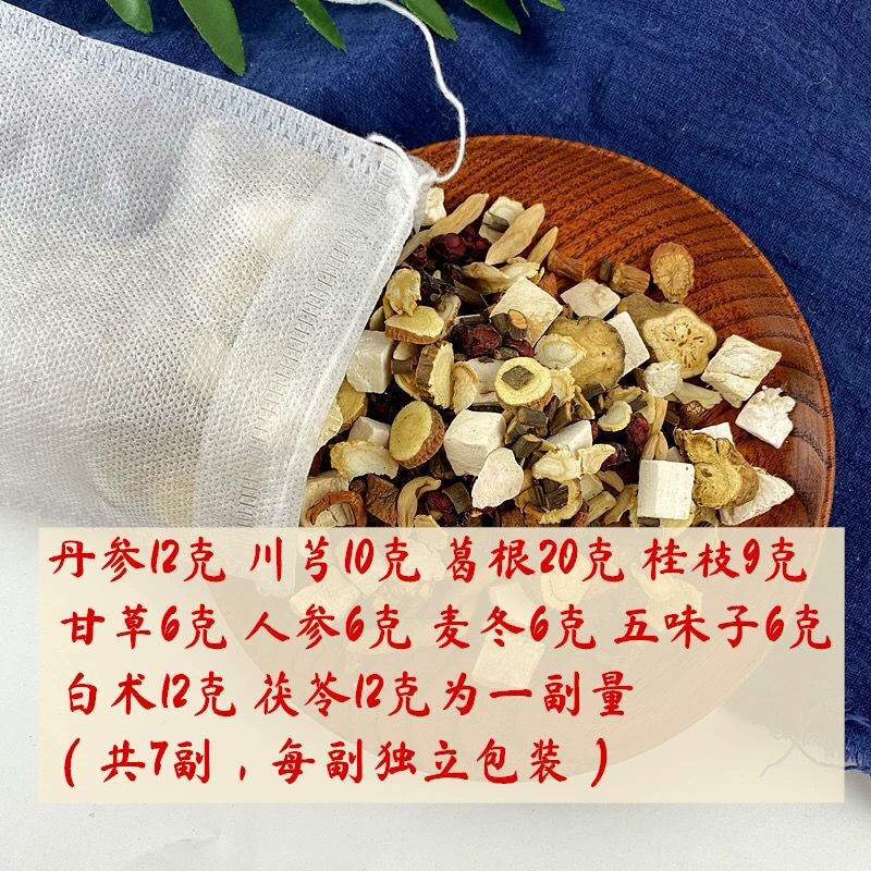 三通汤7付心脑血管心慌手脚麻木斑块血压高中风疼痛打