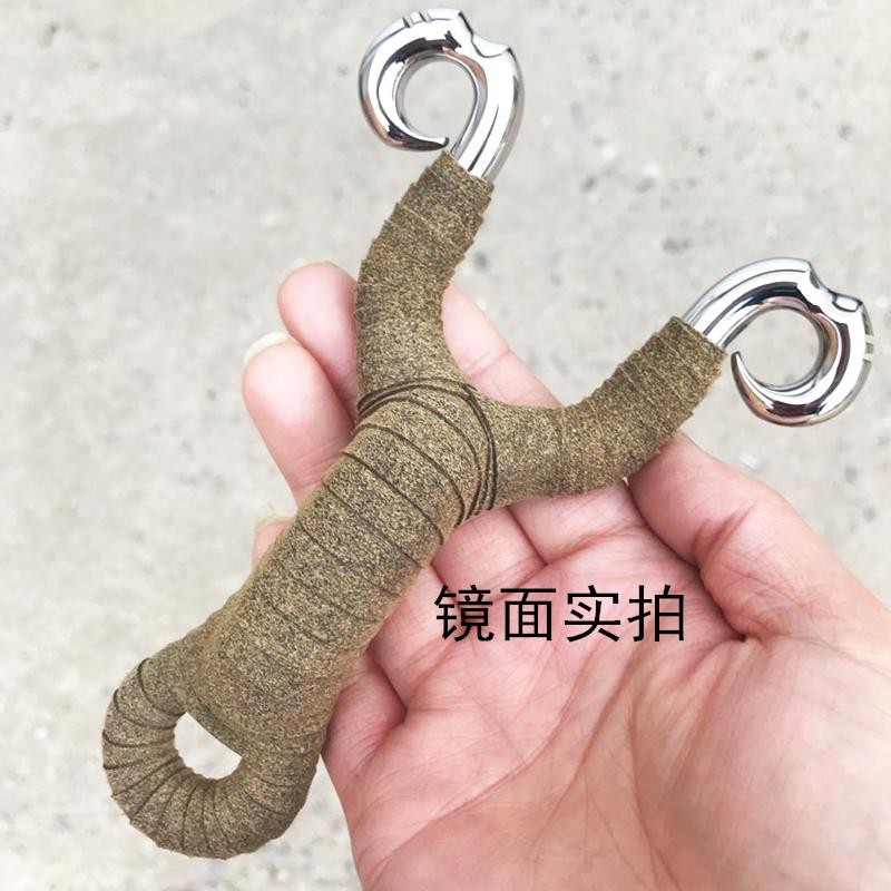 冷弯304不锈钢反曲传统弹弓加长大虾羚羊射补捉鱼器手工精准 9毫米