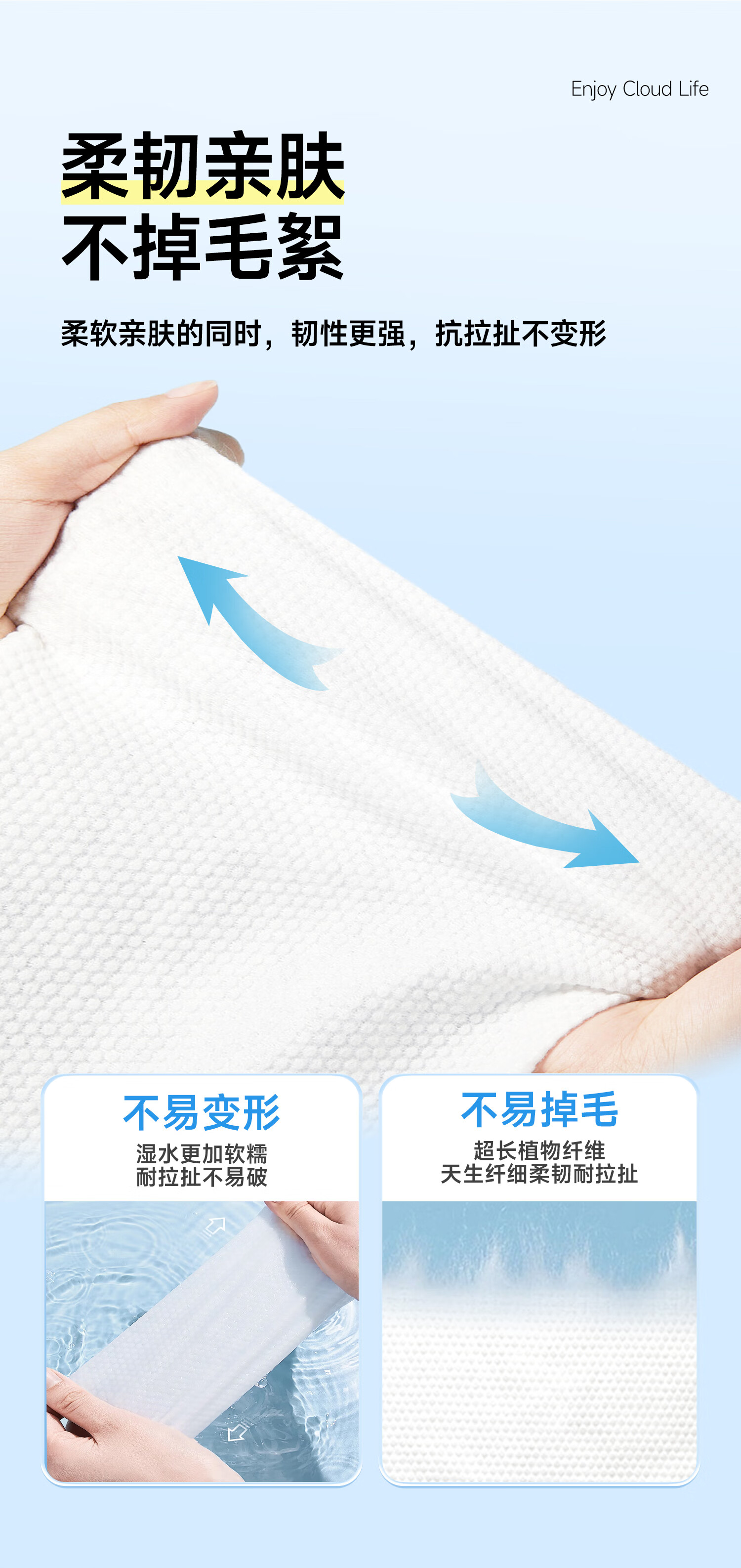 芷雨悬挂式洗脸巾一次性擦脸巾抽取式洗面巾干湿两用卸妆棉柔巾洁面巾 【超值大包】1提560g