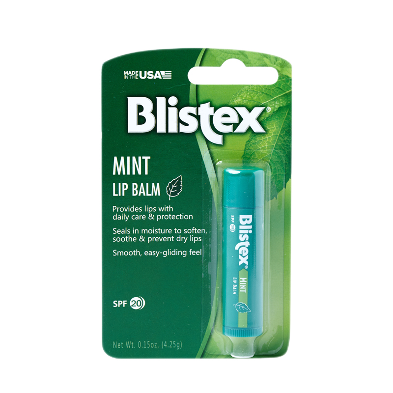 百蕾适（Blistex） 美国Blistex碧唇百蕾适小绿管薄荷清爽防晒润唇膏女保湿滋润补水 润唇修护润唇膏 SPF25