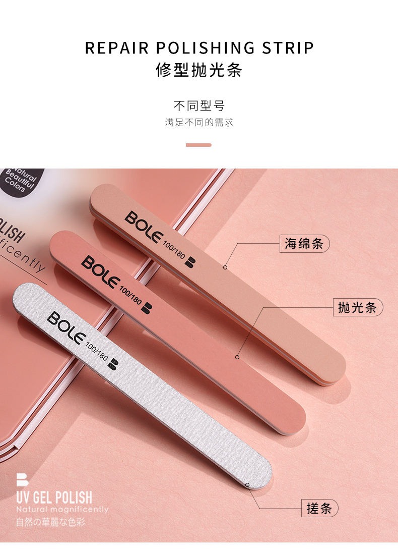 BOLE搏乐修指甲工具套装死皮剪护理全套专业去死皮手指磨美甲砂条家用 【优选金剪】去死皮工具套装