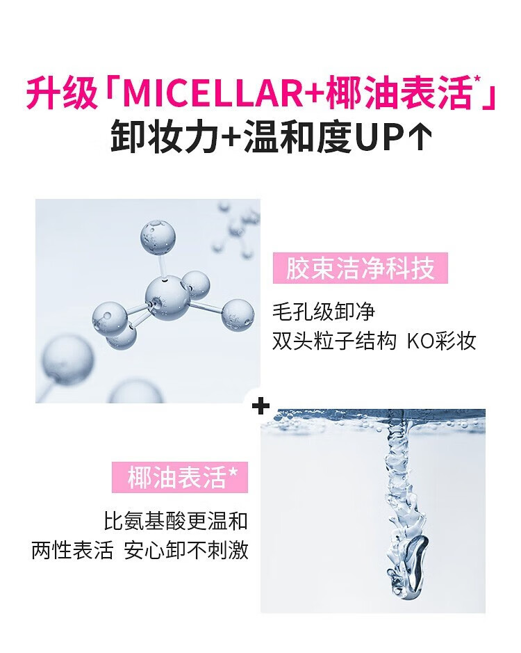 蓓昂斯（BYPHASSE）净颜卸妆水温和无刺激眼唇卸妆液敏感肌适用西班牙原装进口 【单瓶装】眼唇卸妆水500ml