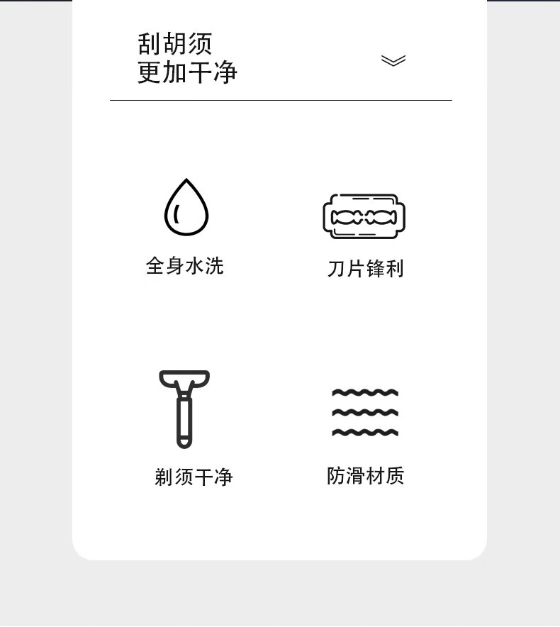 剃须刀 手动刮胡刀男士女士刮毛刀通用款双层刀片可重复使用安全 #1刀架+6个双层刀片+剃须膏
