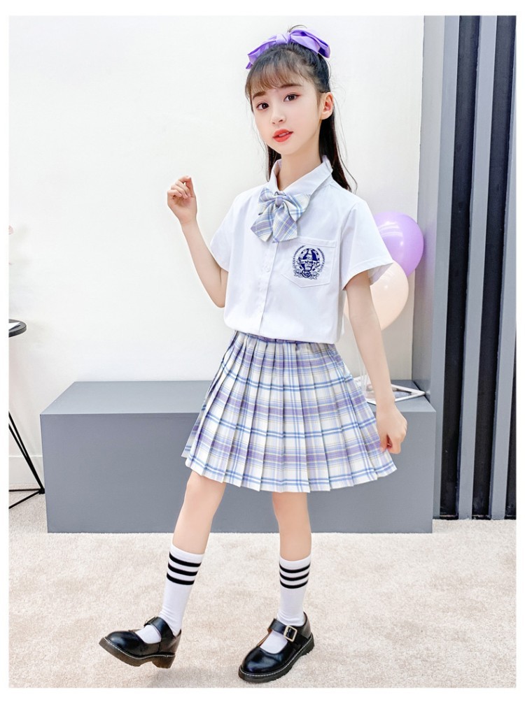 大童jk制服夏季套装女学院风全套裙子校园短袖12小学生童日系可爱校服