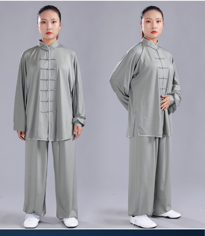 2021陈家沟太极服太极拳练功服女夏2021年新款飘逸太极服女装春秋改良