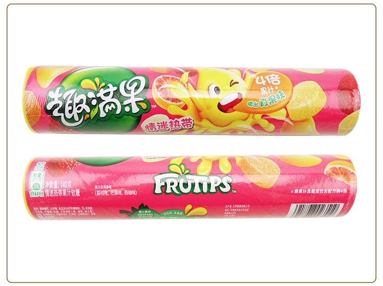 雀巢nestle 趣满果 果汁软糖 橡皮糖 140gx12条 整盒装 休闲零食儿童