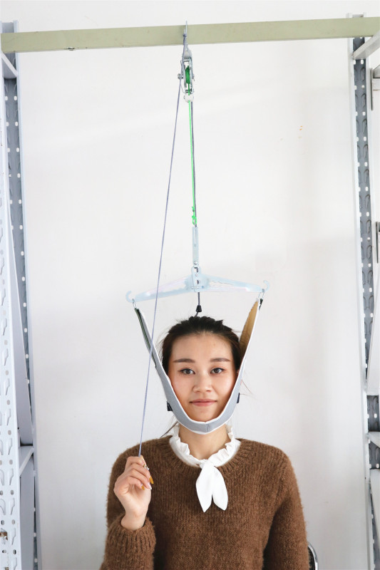 挂钩悬式颈椎牵引带牵引头套颈椎吊带枕颌带牵引椅牵引架伸拉器可用