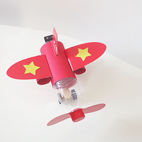 小学生科学实验科技手工制作小发明自制矿泉水瓶电动飞机diy材料fxc