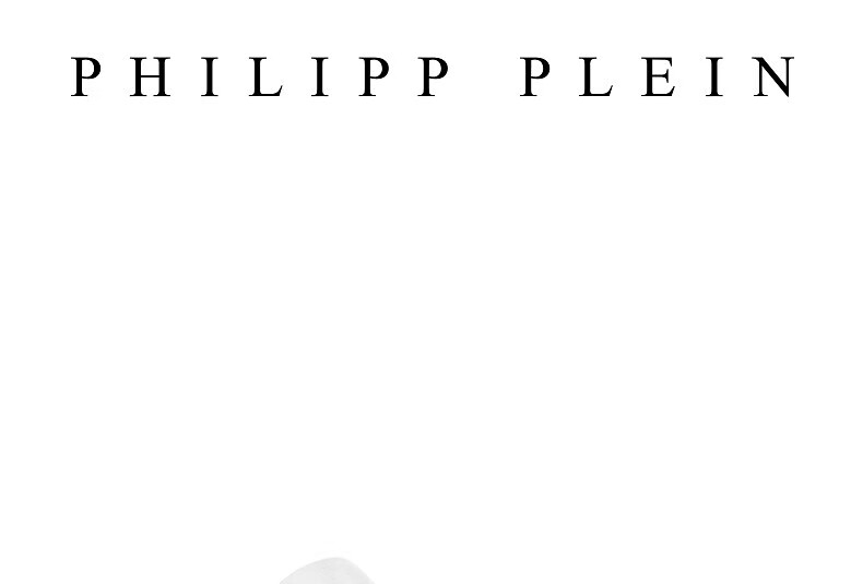 2，PHILIPP PLEIN 2024年夏季男女同款PLEIN徽標低幫板鞋 黑色白底 42