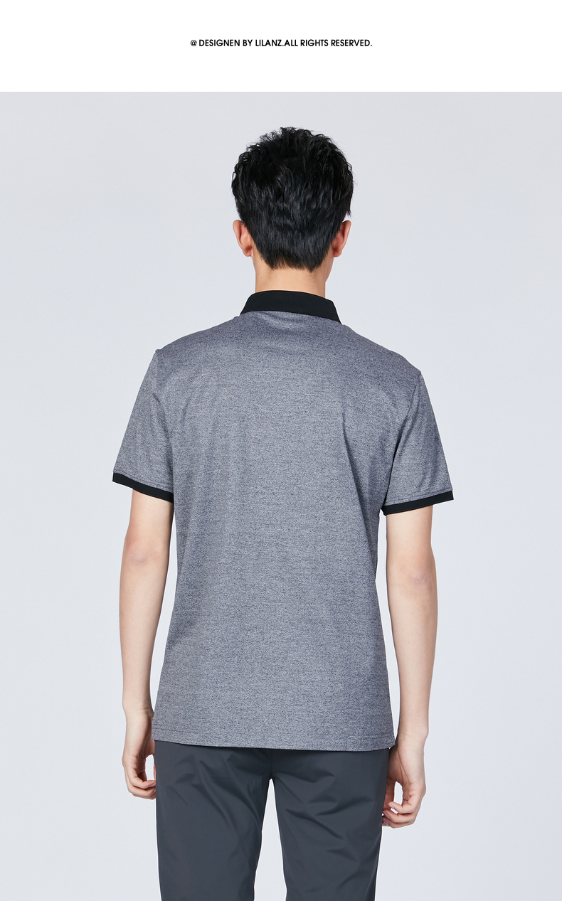 利郎polo衫男短袖nick系列刺绣2021夏季新款含桑蚕丝10.