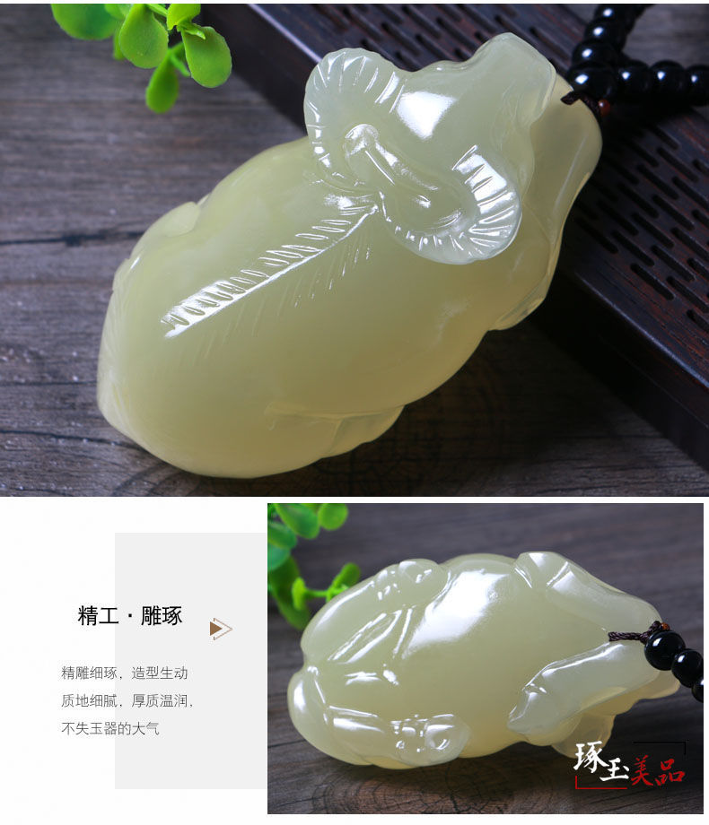 天然玉石卧牛手把件青白玉牛气冲天扭转乾坤把玩件手玩件招财