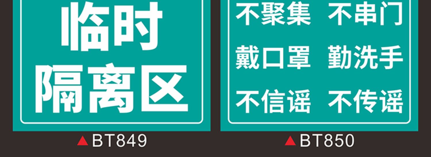 请出示健康码海报贴纸疫情防控警示牌温馨提示牌佩戴好测量体温临时