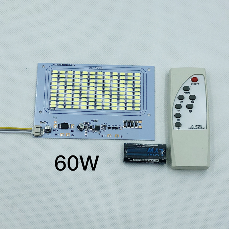 太阳能灯配件组装家用投光灯37v太阳能led灯板维修一体光源板25w白光