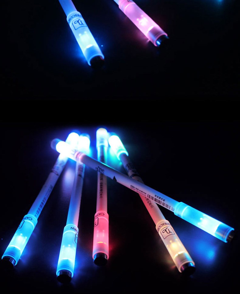 转转笔发光充电十二练习转笔学生创意转笔中性笔初学者转 双鱼座转笔