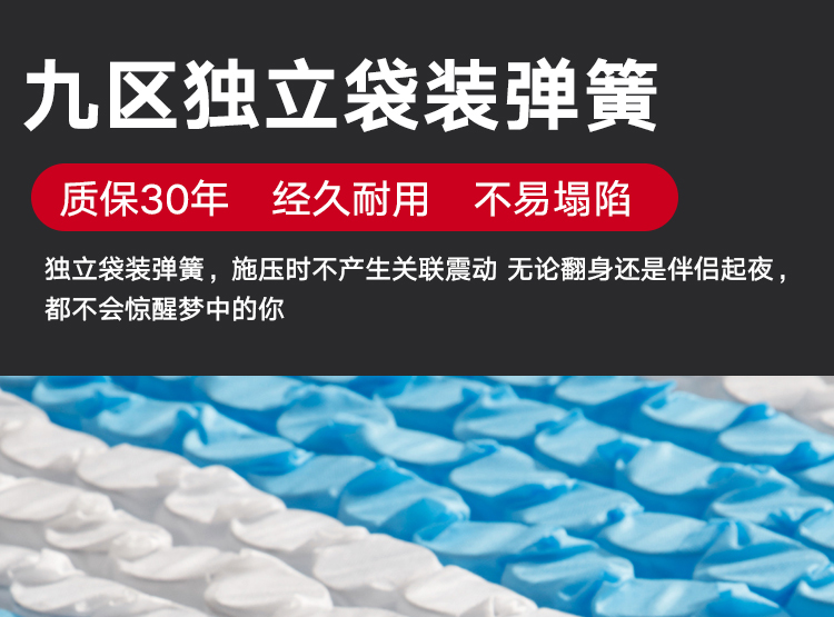 24，雙正 牀墊15cm厚壓縮卷包牀墊2米*2米蓆夢思2.2m乳膠獨立彈簧牀墊20cm 厚15cm：硬質棉+獨立彈簧 中硬款 2.0米*2.0米