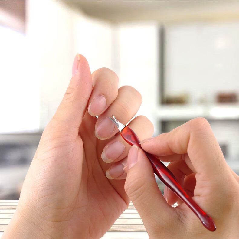 NAILVANA死皮叉死皮铲死皮推叉美甲去死皮V形指甲护理修指甲清理角质工具 死皮叉 5条