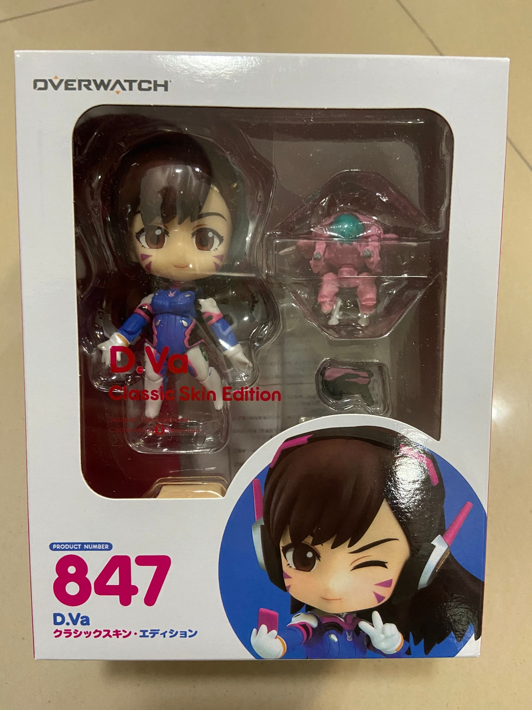 祖国版 守望先锋 dva 847 q版 宋哈娜 可动换脸手办模型公仔 figma