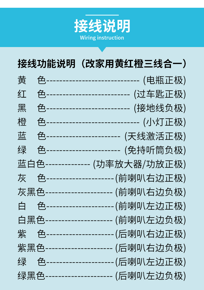 适用13款新天籁逍客老奇骏汽车载蓝牙音响cd机尾线插头线改装家用