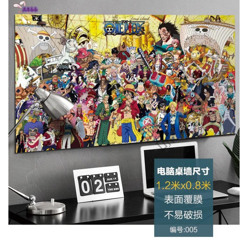 宿舍男生男孩房间的装饰大学生宿舍墙纸自粘寝室男动漫海贼王海报墙
