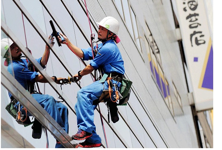 高空作业防装户外安全绳耐磨安全带高空坐板外墙清洗吊绳套装 加钢丝