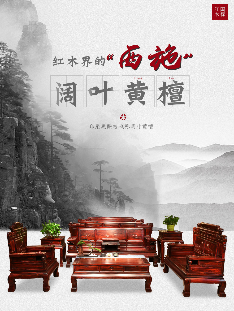 品木客 红木家具印尼黑酸枝（学名：阔叶黄檀）中式实木沙发财源滚滚雕刻客厅整装别墅冬夏两用沙发 沙发六件套(123)