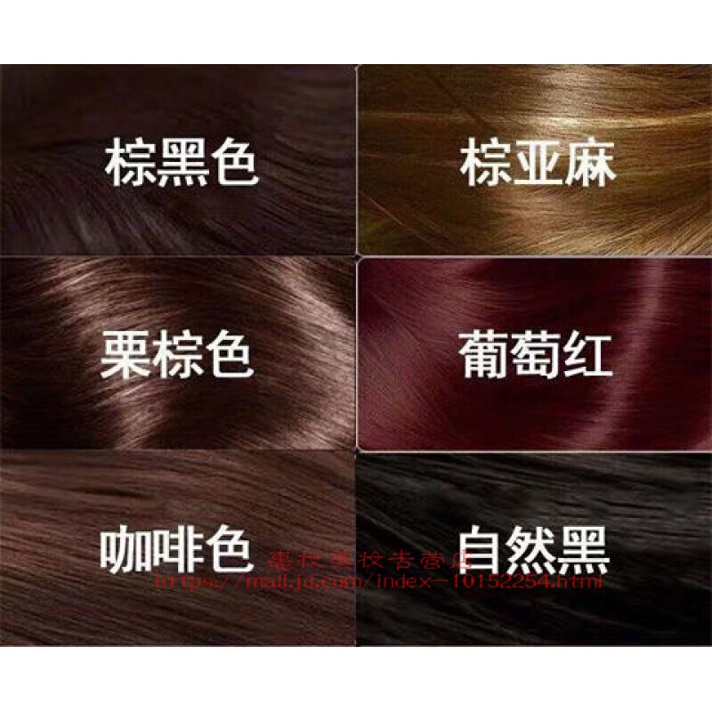 彩色染头发颜色学生染发膏盖白发wroda 巧克力色