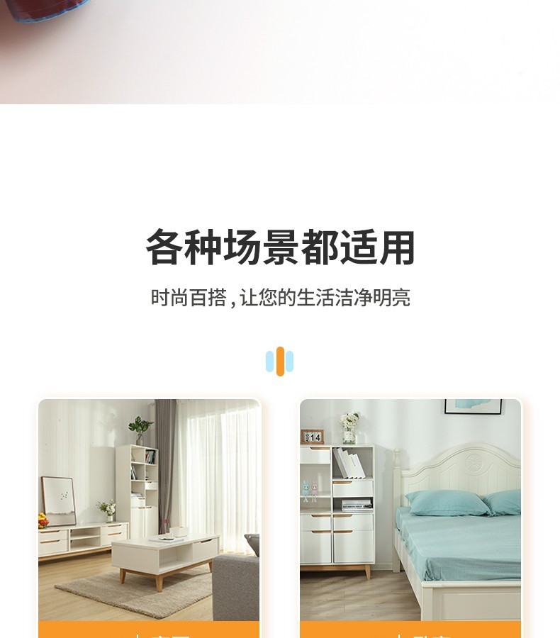 卡洛乐 抽绳自动收口垃圾袋加厚手提式大容量垃圾桶袋清洁纸篓塑料袋 干湿垃圾分类 大号40cm*50cm【6卷90个】