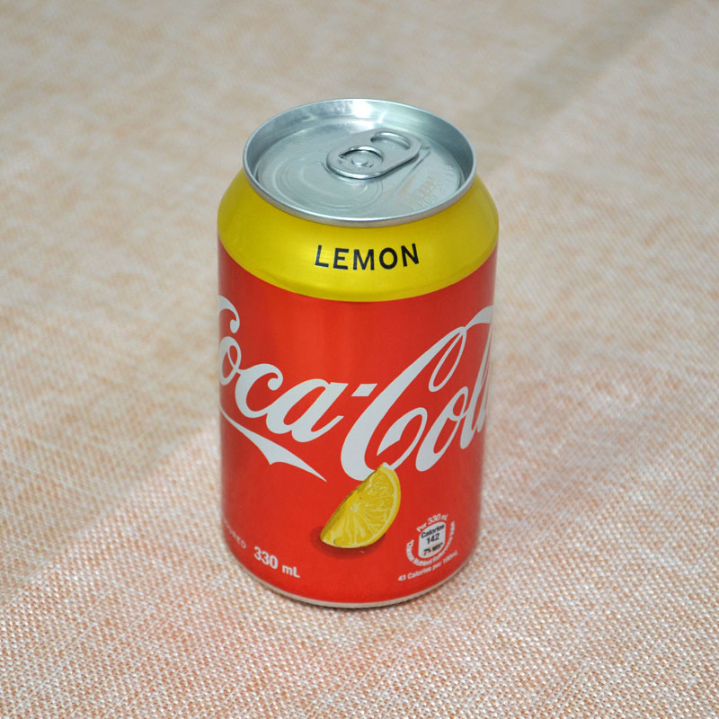 港版柠檬可乐柠檬味碳酸饮料汽水330mlx6罐柠檬可乐3罐芬达橙味3罐